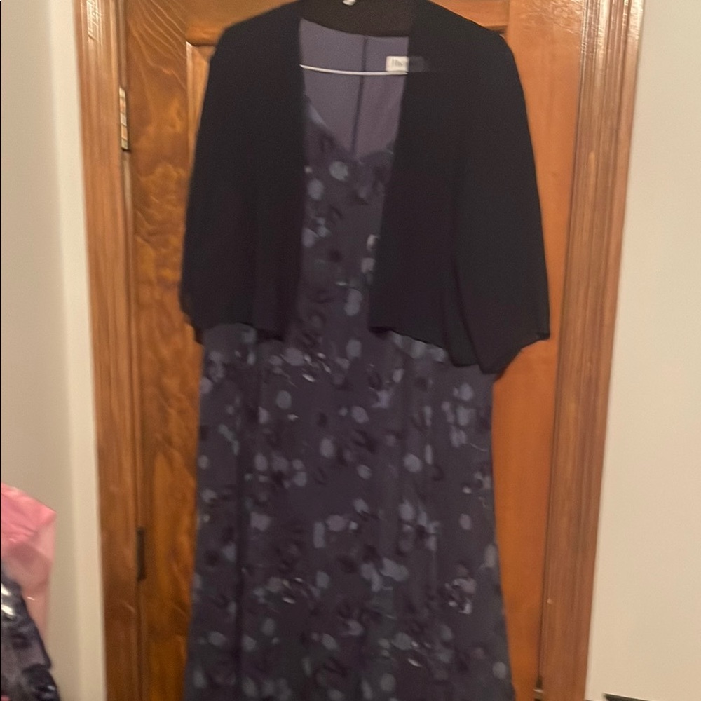 Elegant Purple and Blue Women's Dress